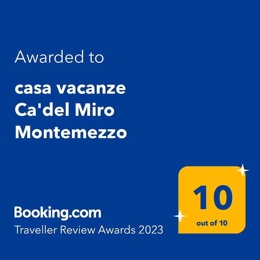 Bugiallo Casa Vacanze Ca'Del Miro Montemezzo איטליה